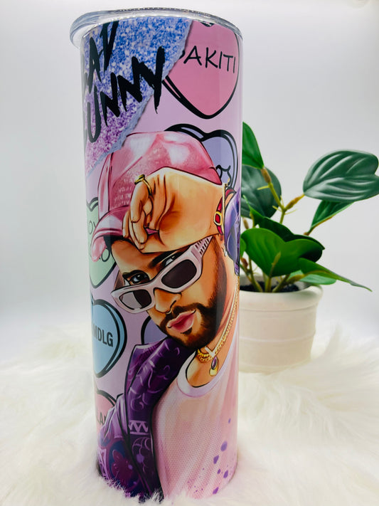 Bad Bunny 20oz Skinny Tumbler